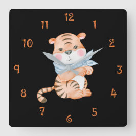 Reloj Cuadrado Tink the Tiger Wall Clock