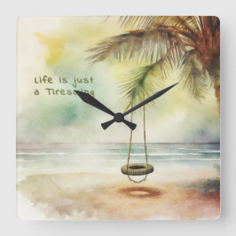 Reloj Cuadrado Tire Swing -