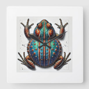 Reloj Cuadrado Toad Bug 070824IREF233 - Watercolor