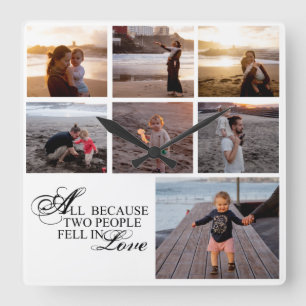 Reloj Cuadrado Todo Porque Dos Personas Se Enamoraron 