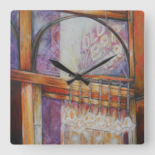 Reloj Cuadrado Todos Somos Meses Volando A La Misma Luz.