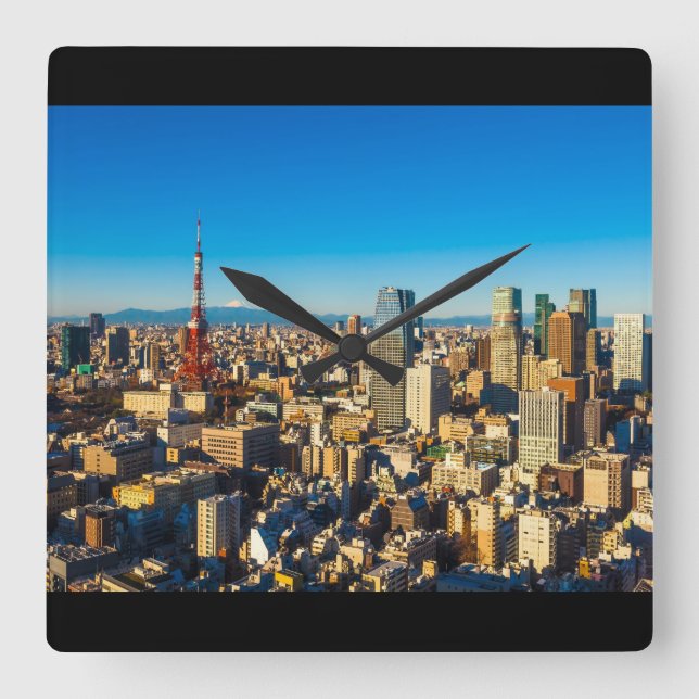 Reloj Cuadrado Tokio 001A (Anverso)