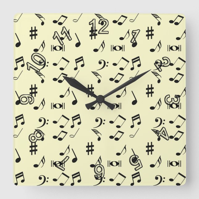 Reloj Cuadrado Tomar nota (Anverso)