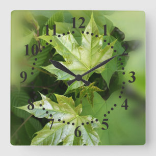 Reloj Cuadrado tonos de primavera