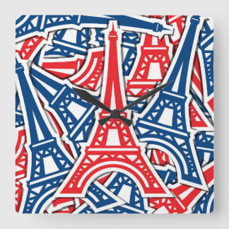 Reloj Cuadrado Torre Eiffel, patrón de Francia