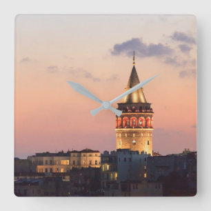 Reloj Cuadrado Torre Gálata, Estambul