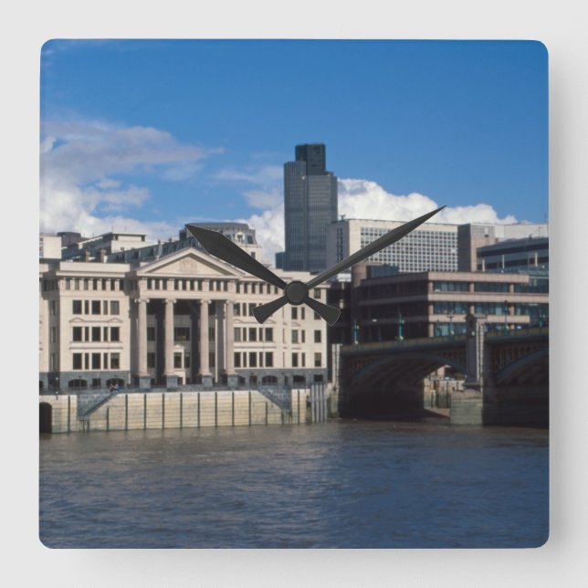 Reloj Cuadrado Torre Nat West o Torre 42 La ciudad de Londres (Anverso)