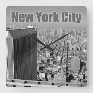 Reloj Cuadrado Torres gemelas World Trade Center NYC