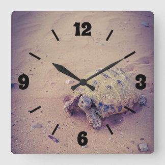 Reloj Cuadrado Tortuga