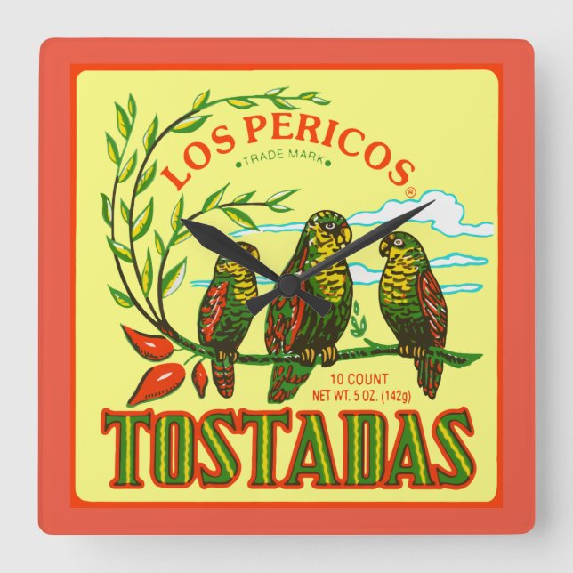 RELOJ CUADRADO TOSTADAS (Anverso)