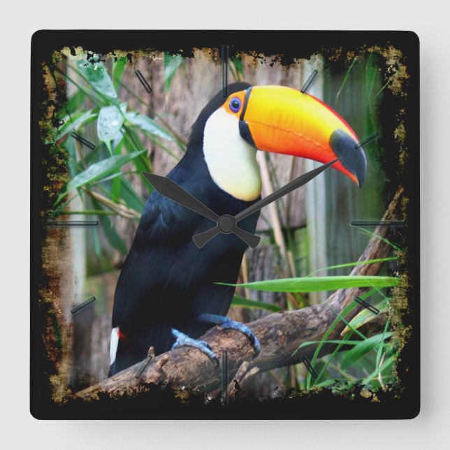 Reloj Cuadrado Toucan 5A Clocks de pared y opciones numéricas (Anverso)