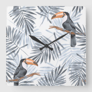 Reloj Cuadrado Toucan gris