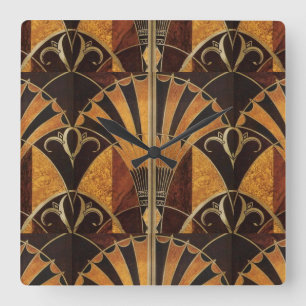 RELOJ CUADRADO TRABAJO INLADO ART DECO