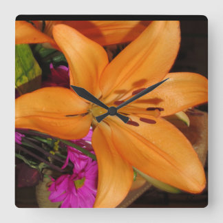 Reloj Cuadrado Traer la belleza de la naturaleza en el interior