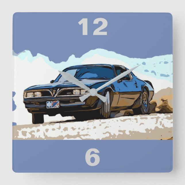 RELOJ CUADRADO TRANS AM DE 1977 (Anverso)