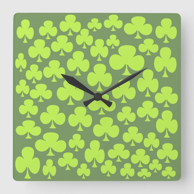 Reloj Cuadrado Trébol (Anverso)