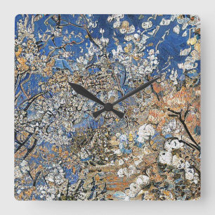 RELOJ CUADRADO TREE BLOSSOM