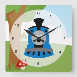 Reloj Cuadrado Tren cortado
