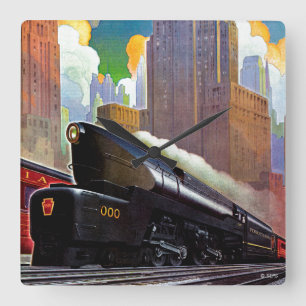 Reloj Cuadrado Tren de Pensilvania por desconocido