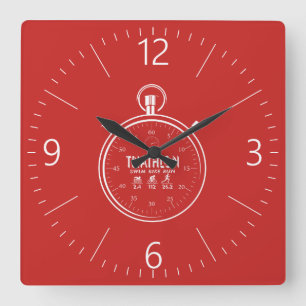 Reloj Cuadrado Triatlón