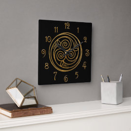 Reloj Cuadrado Triple Knot Celtic Swirl Mandala