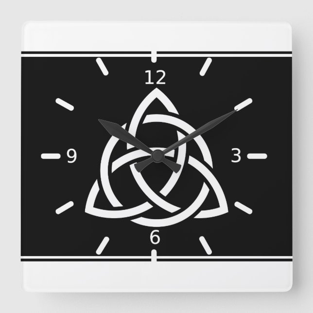 Reloj Cuadrado Triquetra (Anverso)