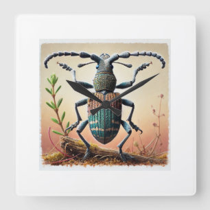 Reloj Cuadrado True weevil 250924IREF249 - Watercolor