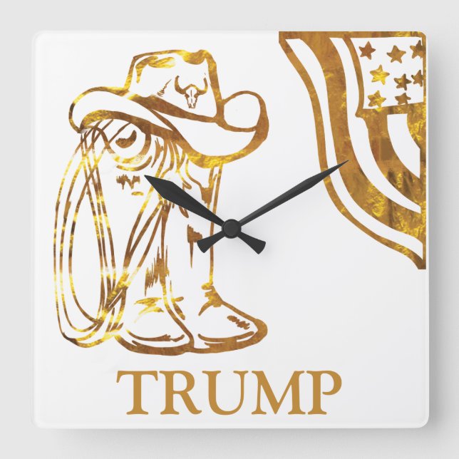 RELOJ CUADRADO TRUMP (Anverso)
