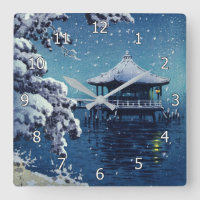 Tsuchiya Koitsu - Nieve sobre el Ukimido en Katada