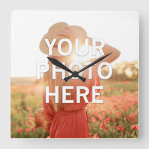 Reloj Cuadrado Tu Foto Aquí