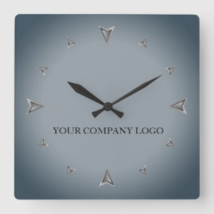 Reloj Cuadrado TU LOGO DE COMPAÑÍA, personalizado, agrega tu te