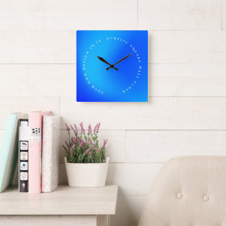 Reloj Cuadrado Tu Propia Creación Acrílico Cuadrado de 10,75"