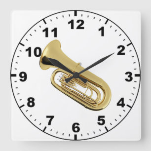 Reloj Cuadrado "Tuba" design wall clocks