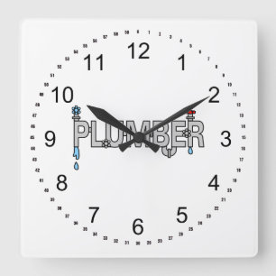 Reloj Cuadrado Tuberías de plomo