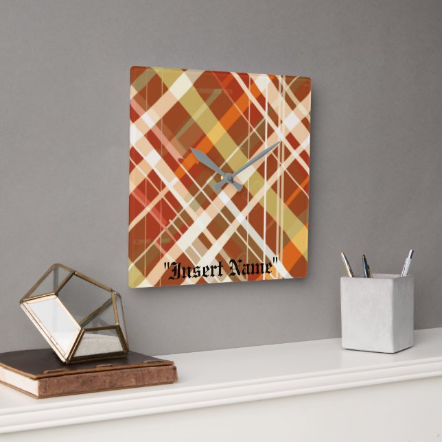 Reloj Cuadrado Tuiteo incansable (Oficina)