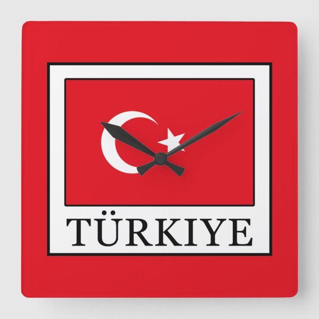 Reloj Cuadrado Türkiye (Anverso)