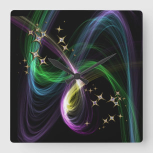 Reloj Cuadrado Twinkle Little Star 2 - arte brillante