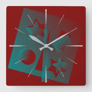 Reloj Cuadrado twisted geometry