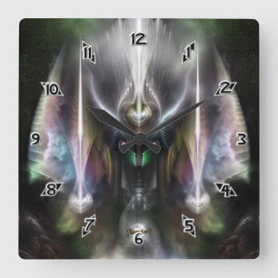 Reloj Cuadrado Tyrinan El Dios Horikin De La Guerra