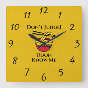 Reloj Cuadrado Udon Know Me Wall Clock
