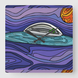 Reloj Cuadrado UFO de nave espacial Alien UAP paranormal