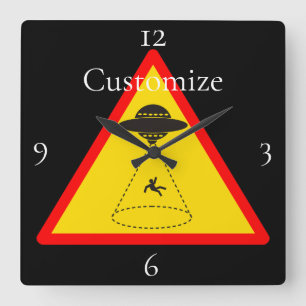 Reloj Cuadrado UFO Thunder_Cove de secuestro de Alien