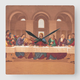 Reloj Cuadrado Última Cena de Jesucristo