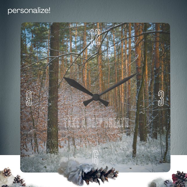 Reloj Cuadrado Un día de invierno soleado en el pinar (Subido por el creador)