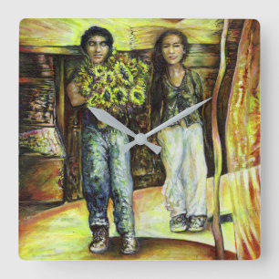 Reloj Cuadrado Una fase de ChapeI de un ChaIIenge