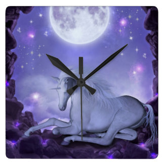 Reloj Cuadrado unicornio