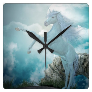 Reloj Cuadrado unicornio