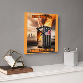 Reloj Cuadrado Unidad Norteamericana: Subiendo en el humo