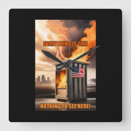 Reloj Cuadrado Unidad Norteamericana: Subiendo en el humo