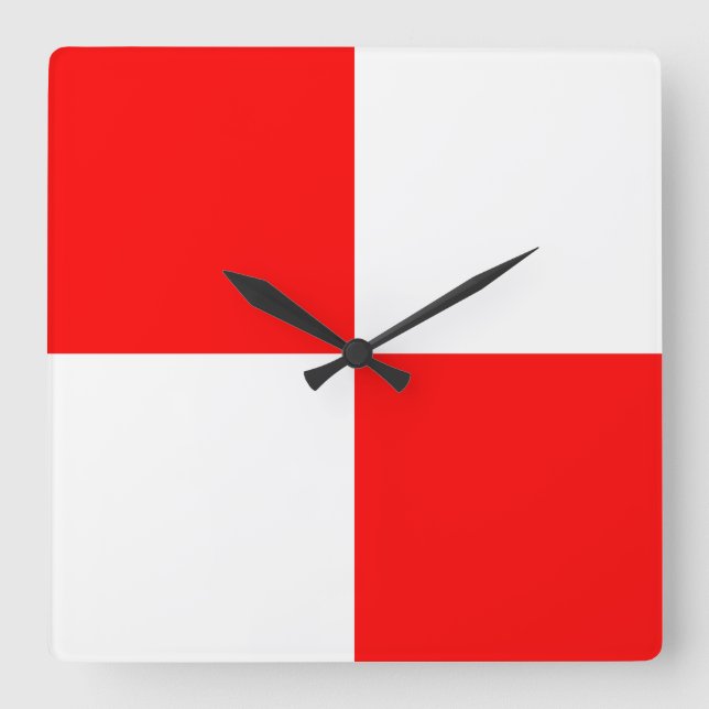 Reloj Cuadrado Uniforme (Anverso)